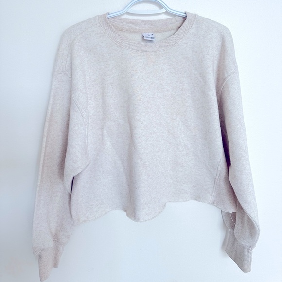 Sweaters - 3 for $20 Casual Beige Cropped Sweatshirt